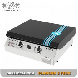 Plancha gaz 2 feux inox URSUIA