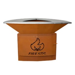Kamur Corten Firestyle - 150 x 100 - Plancha Brasero 